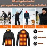 Lightweight Heated Jacket with 9 Heating Zones