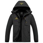 TREKEK Men's Waterproof Fleece Winter Ski Jacket