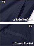 TACVASEN Lightweight Men's Navy Blue Bomber Jacket