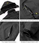 TREKEK Men's Waterproof Fleece Winter Ski Jacket