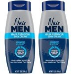 Nair Men’s Hair Removal Body Cream, 2-Pack