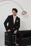 HISDERN Solid Color Tie and Pocket Square Set