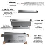 Bincho Grill MG-168 Mini Portable Yakitori Grill