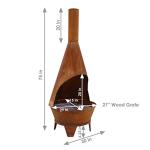 Sunnydaze 6-Foot Outdoor Chiminea Fire Pit