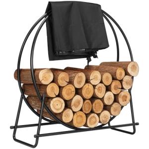 Heavy Duty 32" Firewood Log Rack with Cover