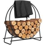 Heavy Duty 32" Firewood Log Rack with Cover