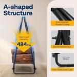 Heavy Duty 32" Firewood Log Rack with Cover