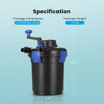 VIVOHOME Pond Filter with 9-Watt Light