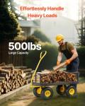 VEVOR Heavy Duty Garden Cart with All-Terrain Wheels