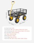 VEVOR Heavy Duty Garden Cart with All-Terrain Wheels