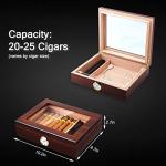 Bald Eagle Cedar Cigar Humidor with Glass Top
