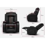 Alfordson Heated Massage Recliner Chair in Black