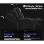 Alfordson Heated Massage Recliner Chair in Black