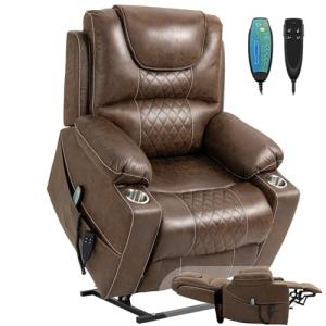Large Power Lift Recliner Chair with Massage & Heat