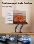 Adjustable 360° Book Stand with Page Clips