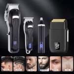 Men's Hair Clippers & Grooming Set - Cordless