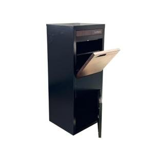 Large Waterproof Outdoor Mailbox in Woodgrain Finish