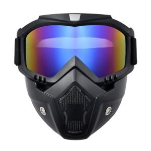 PLOOTA Anti-Fog Motorcycle Face Mask Goggles