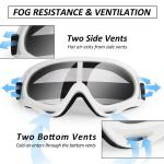 LMAVAG UV400 Motorcycle and ATV Goggles - 2 Pack