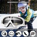 LMAVAG UV400 Motorcycle and ATV Goggles - 2 Pack