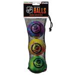 Franklin Sports NHL No Bounce Hockey Balls - 3 Pack
