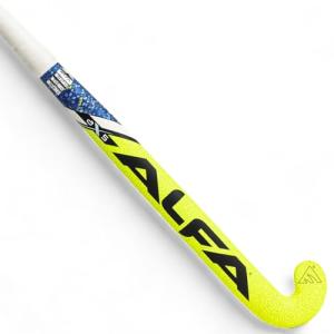 Alfa AX5 Fluro Yellow Hockey Stick with Bag