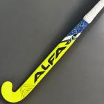 Alfa AX5 Fluro Yellow Hockey Stick with Bag