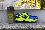 ALFA Elite Turf Hockey Shoes - Blue/Yellow, Size 5