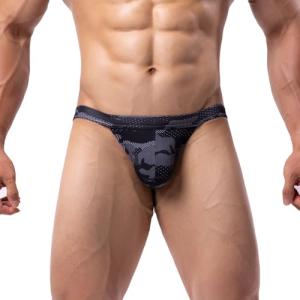 Men's Summer Low Rise Bikini Briefs, Black