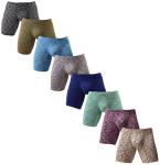 NEIKU Men's Long Leg Boxer Briefs with Pouch