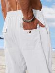 Men’s Lightweight Linen Beach Pants with Pockets