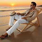 Men’s Lightweight Linen Beach Pants with Pockets
