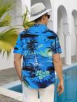 Men's Short Sleeve Tropical Hawaiian Shirt
