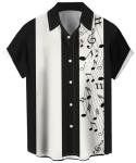Men's Retro 1950s Bowling Shirt - Short Sleeve
