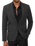 Men's Lightweight Blazer Jacket in Dark Gray