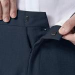 Kenneth Cole REACTION Men's Navy Modern-Fit Dress Pants
