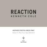 Kenneth Cole REACTION Men's Navy Modern-Fit Dress Pants
