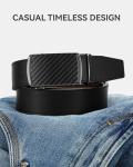 CHAOREN Adjustable Leather Ratchet Belt for Men
