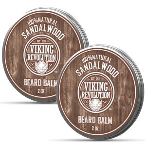 Viking Revolution Sandalwood Beard Balm - 2 Pack
