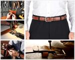 Men's Leather Dress Belt - Classic Style for Every Occasion