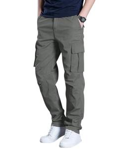 Men's Stretch Cargo Joggers with 6 Pockets