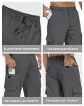 Men's Stretch Cargo Joggers with 6 Pockets