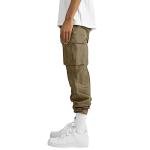 Men's Casual Cargo Joggers in Beige and Grey
