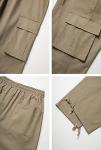 Men's Casual Cargo Joggers in Beige and Grey