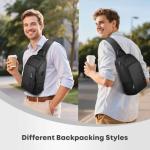 Waterproof Secure Sling Bag with USB Port