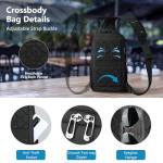 Waterproof Secure Sling Bag with USB Port