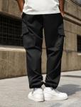ZAFUL Men's Black Drawstring Cargo Joggers