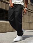 ZAFUL Men's Black Drawstring Cargo Joggers