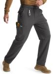 Men's Water-Resistant Cargo Pants with 9 Pockets