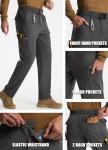 Men's Water-Resistant Cargo Pants with 9 Pockets